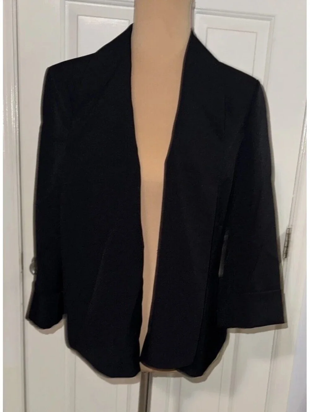 Black Label Evan-Picone 2-Piece Dress Suit Size 12 Dress / 10 Jac Black Career